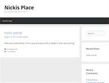 Tablet Screenshot of nickisplace.com